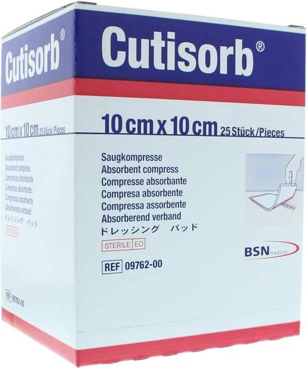 Cutisorb BSN 10 X 10 Cm Steriel - 25 Stuks 3 Cutisorb BSN 10 X 10 Cm Steriel - 25 Stuks - Afbeelding 3