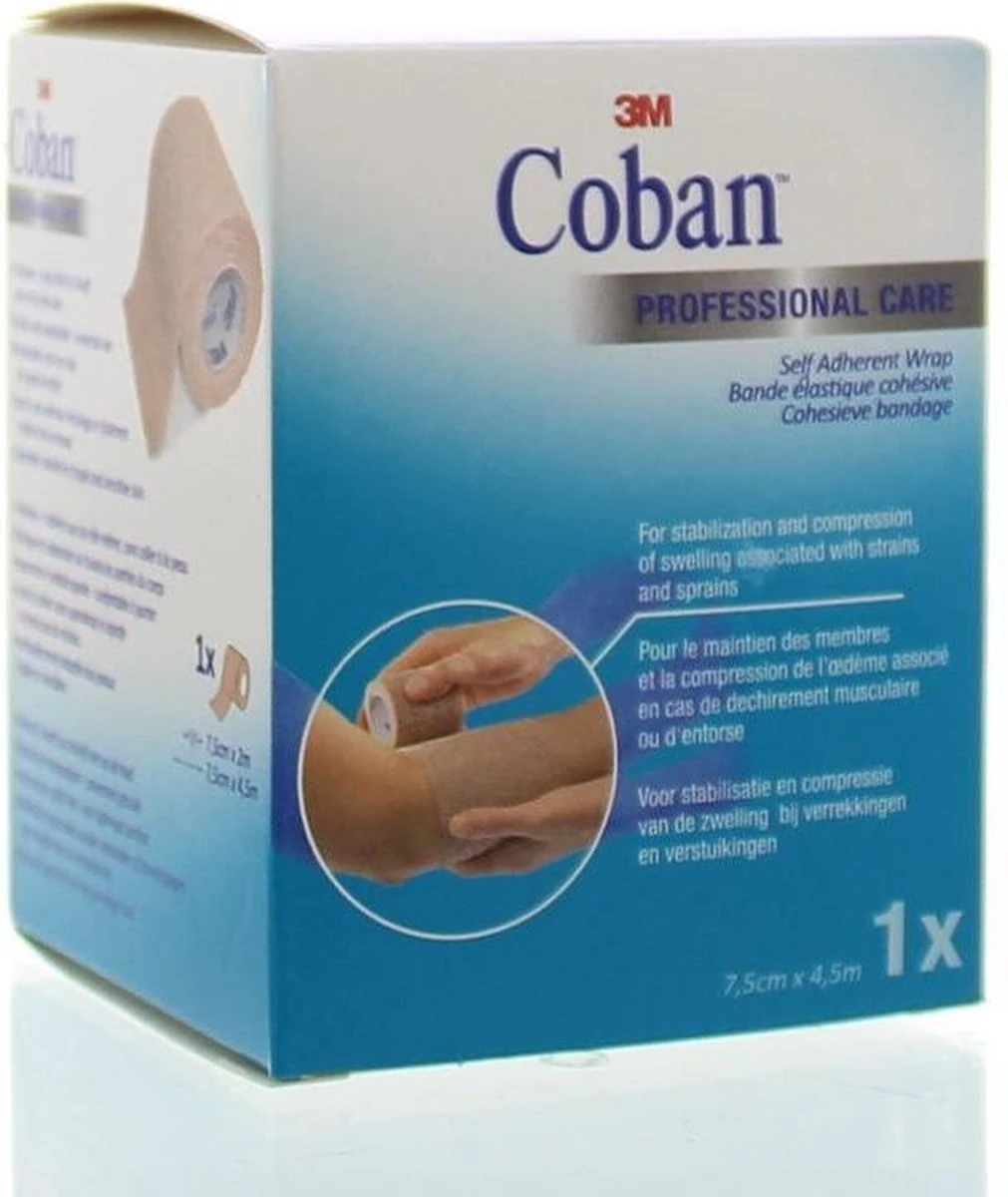 3M Coban Zelfklev Zwacht Huid 1 3M Coban Zelfklev Zwacht Huid