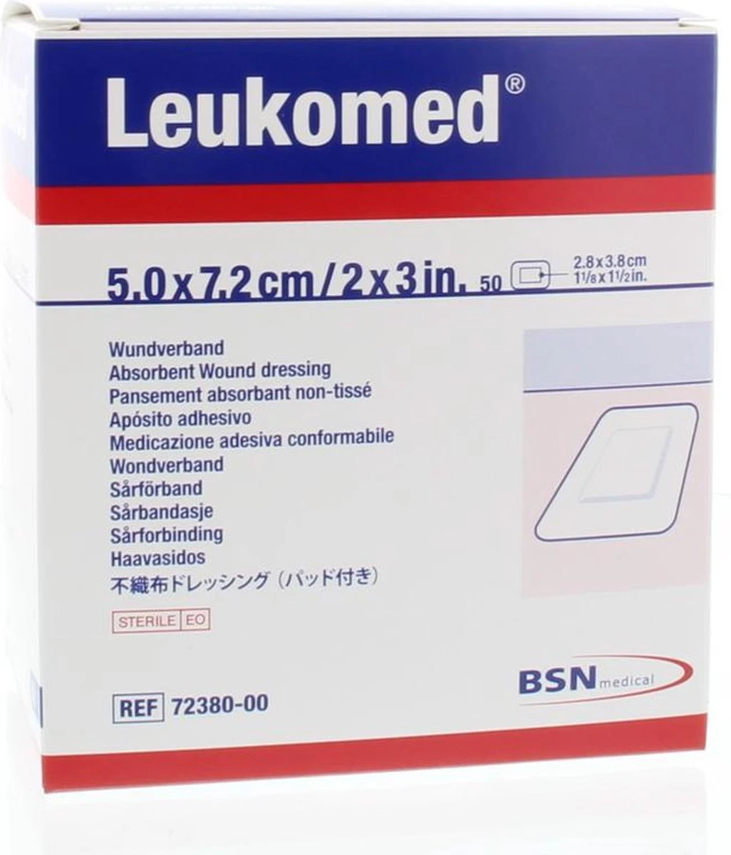Leukomed 7.2X 5Cm Steriel, 50 Stuks 4 Leukomed 7.2X 5Cm Steriel, 50 Stuks - Afbeelding 4