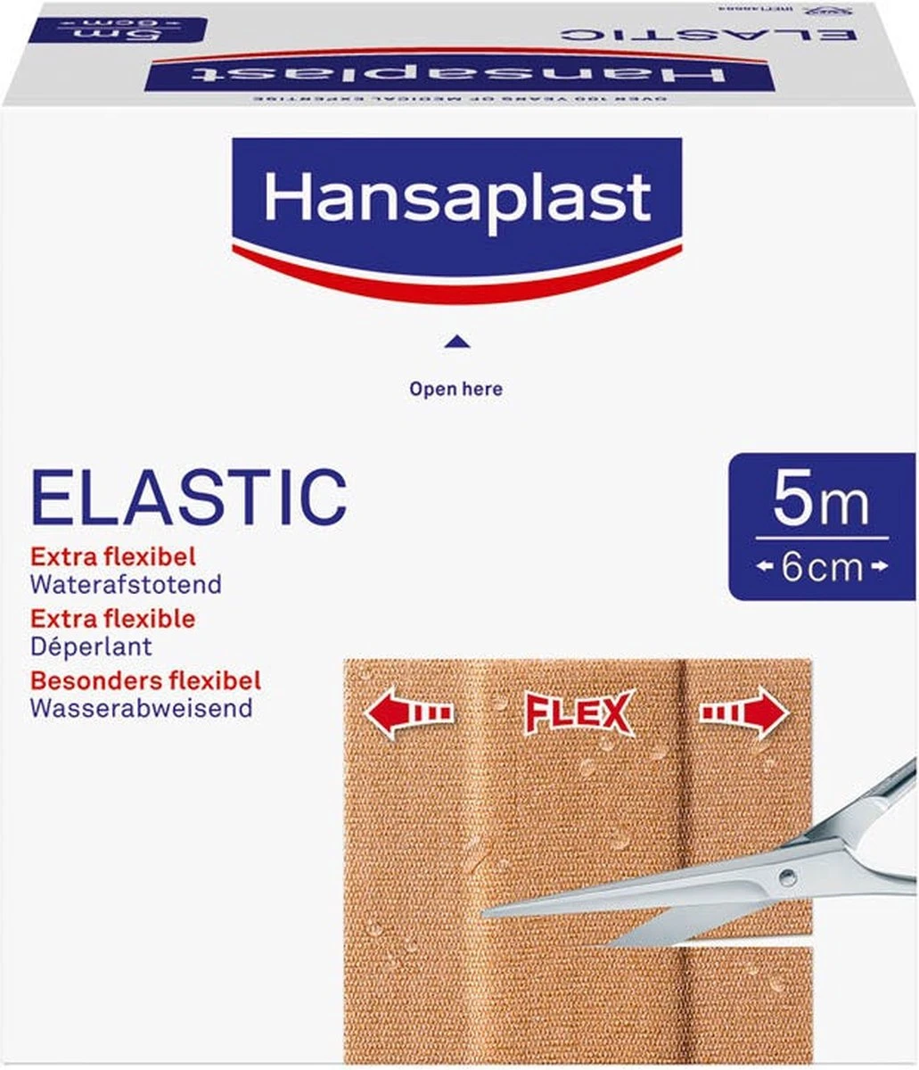Hansaplast Elastic Family Pack Pleisters - 5m X 6cm 6 Hansaplast Elastic Family Pack Pleisters - 5m X 6cm - Afbeelding 6