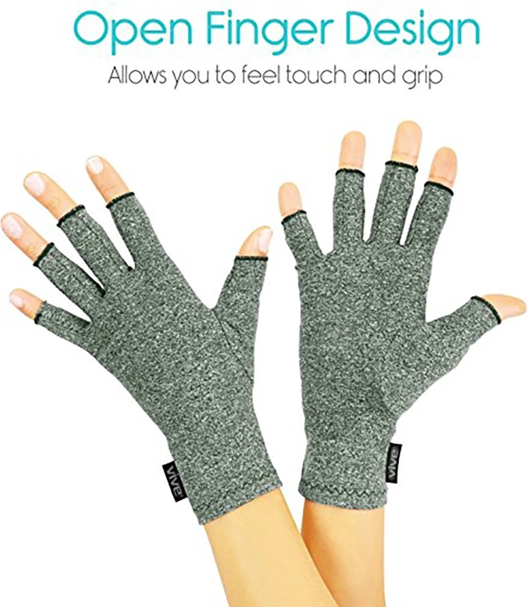 Therapeutische Reuma Artritis Compressie Handschoenen Met Anti-Slip Voor Pijnverlichting, Ondersteuning & Verbetering Van De Bloedsomloop | Grijs Small 9 Therapeutische Reuma Artritis Compressie Handschoenen Met Anti-Slip Voor Pijnverlichting, Ondersteuning & Verbetering Van De Bloedsomloop | Grijs Small - Afbeelding 9