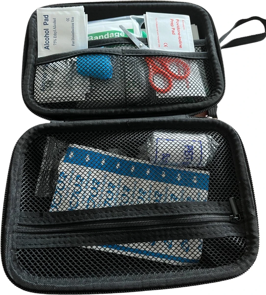Medies - EHBO-kit Met 42 Onderdelen - EHBO Koffer - Verbanddoos - EVA Case - Waterafstotend Met Lanyard - 20x13x5,5cm 2 Medies - EHBO-kit Met 42 Onderdelen - EHBO Koffer - Verbanddoos - EVA Case - Waterafstotend Met Lanyard - 20x13x5,5cm - Afbeelding 2