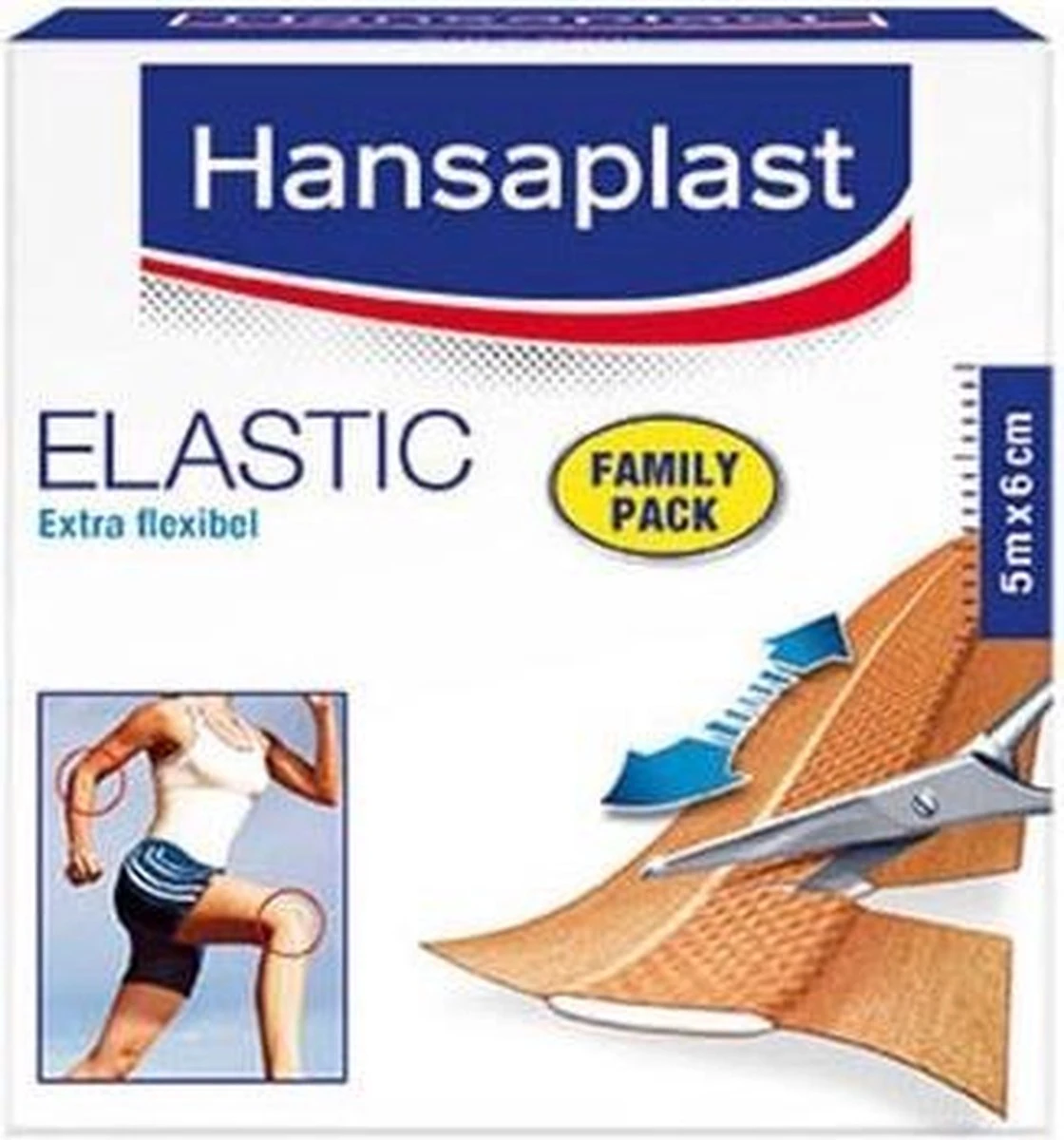 Hansaplast Elastic Family Pack Pleisters - 5m X 6cm 3 Hansaplast Elastic Family Pack Pleisters - 5m X 6cm - Afbeelding 3
