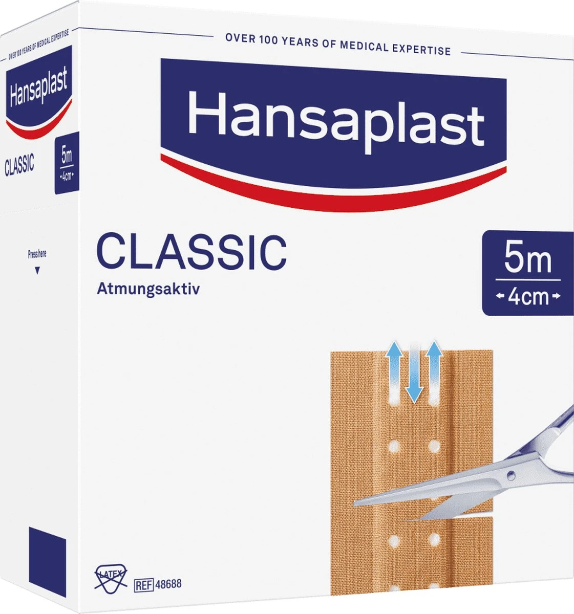 Hansaplast Pleister Rol Classic 5 M X 6 Cm 2 Hansaplast Pleister Rol Classic 5 M X 6 Cm - Afbeelding 2