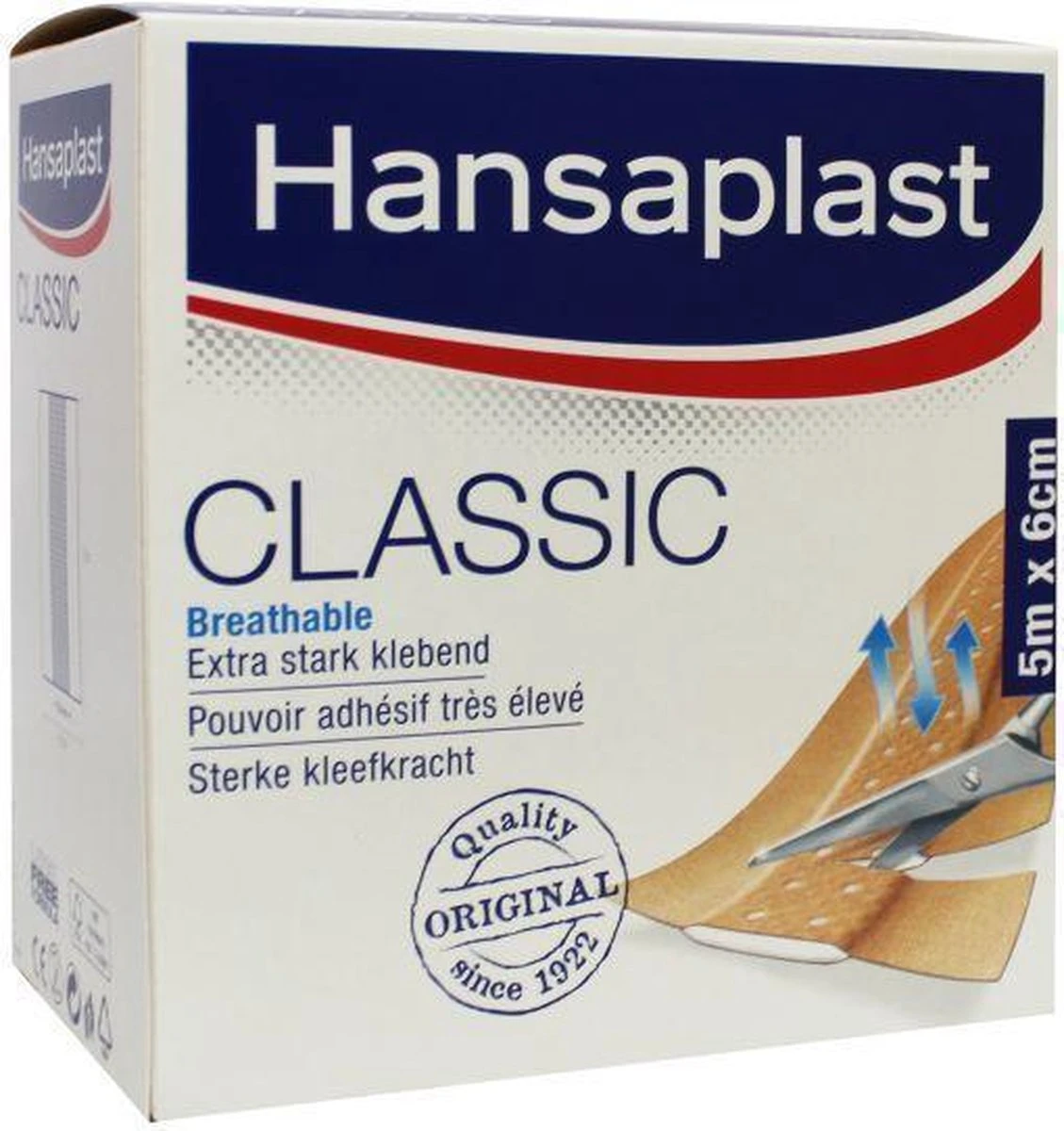 Hansaplast Pleister Rol Classic 5 M X 6 Cm 3 Hansaplast Pleister Rol Classic 5 M X 6 Cm - Afbeelding 3