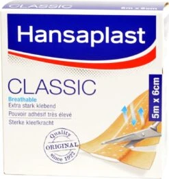 Hansaplast Pleister Rol Classic 5 M X 6 Cm