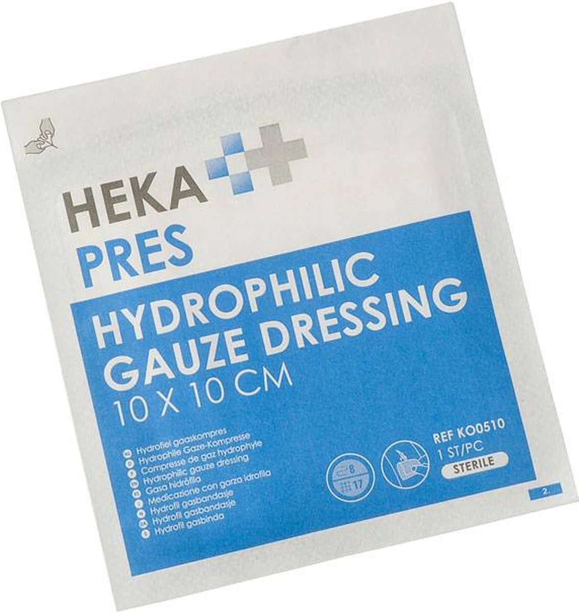 HEKA Steriel Gaas - Gaaskompres 10 X 10 Cm - EHBO Gaasjes - 12 Stuks 2 HEKA Steriel Gaas - Gaaskompres 10 X 10 Cm - EHBO Gaasjes - 12 Stuks - Afbeelding 2