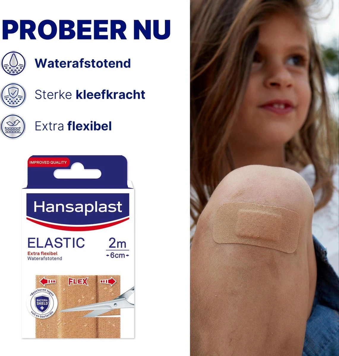 Hansaplast Pleister – Elastic , 2mx6cm - 1 Stuks 3 Hansaplast Pleister – Elastic , 2mx6cm - 1 Stuks - Afbeelding 3