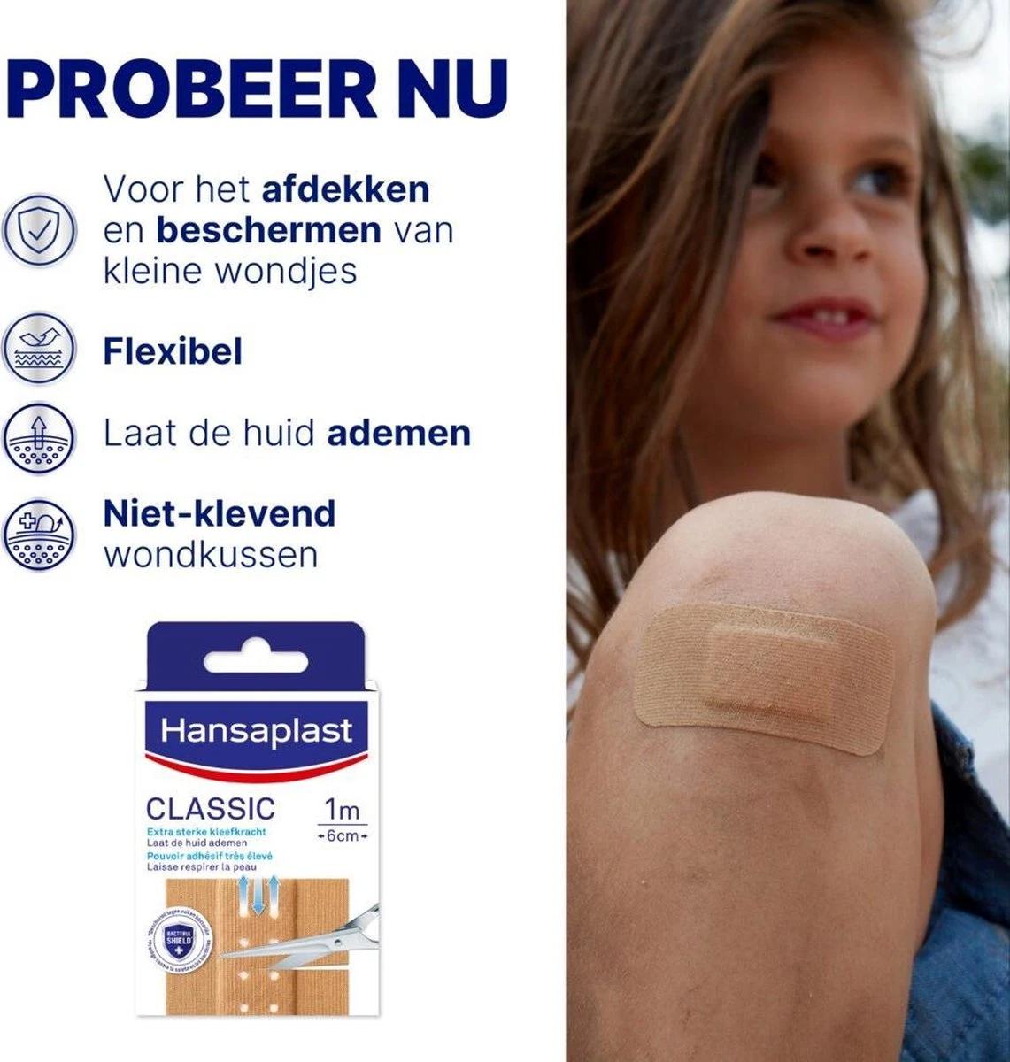 Hansaplast Classic Pleisters - 1m X 6cm 3 Hansaplast Classic Pleisters - 1m X 6cm - Afbeelding 3