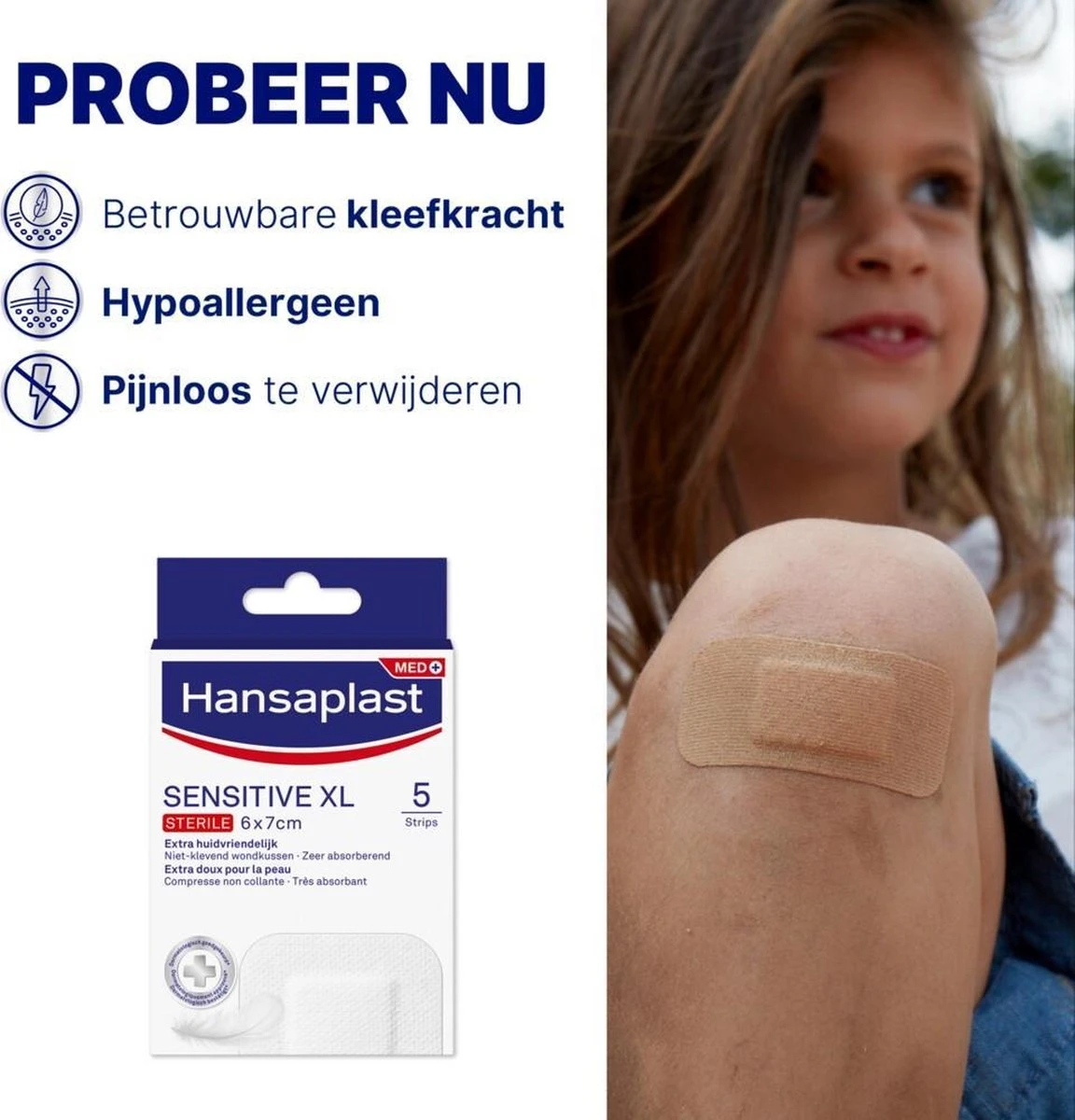 Hansaplast Sensitive XL 5 Stuks 3 Hansaplast Sensitive XL 5 Stuks - Afbeelding 3