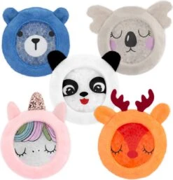 Navaris Gel Packs 5 Stuks - Herbruikbaar Cold Pack Voor Verkoeling - Koelcompres Voor Kinderen Met Speels Ontwerp - Voor Eerste Hulp Bij Ongelukjes