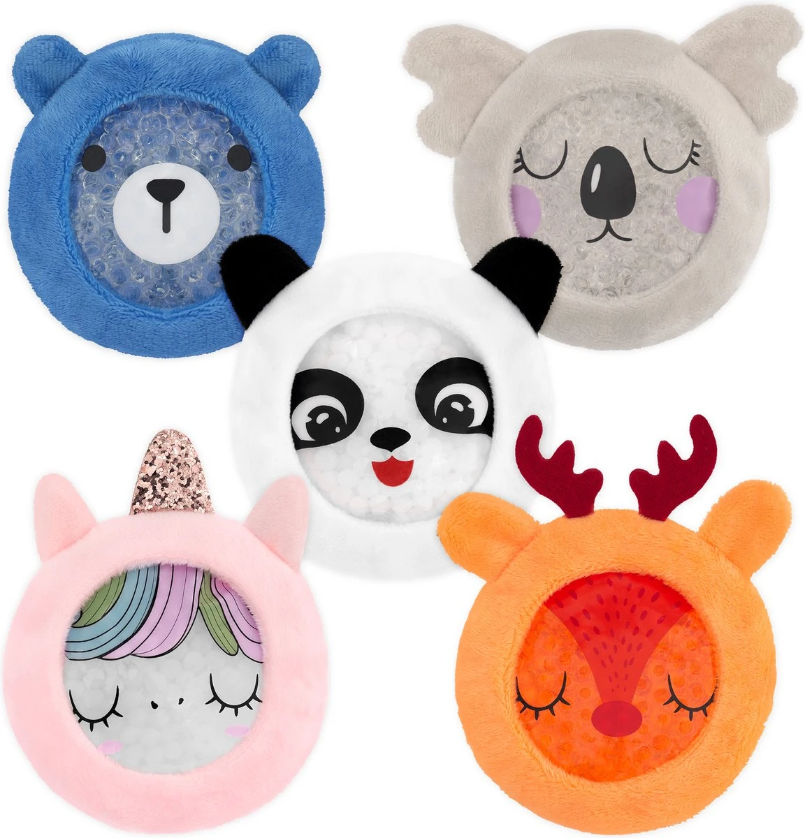 Navaris Gel Packs 5 Stuks - Herbruikbaar Cold Pack Voor Verkoeling - Koelcompres Voor Kinderen Met Speels Ontwerp - Voor Eerste Hulp Bij Ongelukjes 1 Navaris Gel Packs 5 Stuks - Herbruikbaar Cold Pack Voor Verkoeling - Koelcompres Voor Kinderen Met Speels Ontwerp - Voor Eerste Hulp Bij Ongelukjes