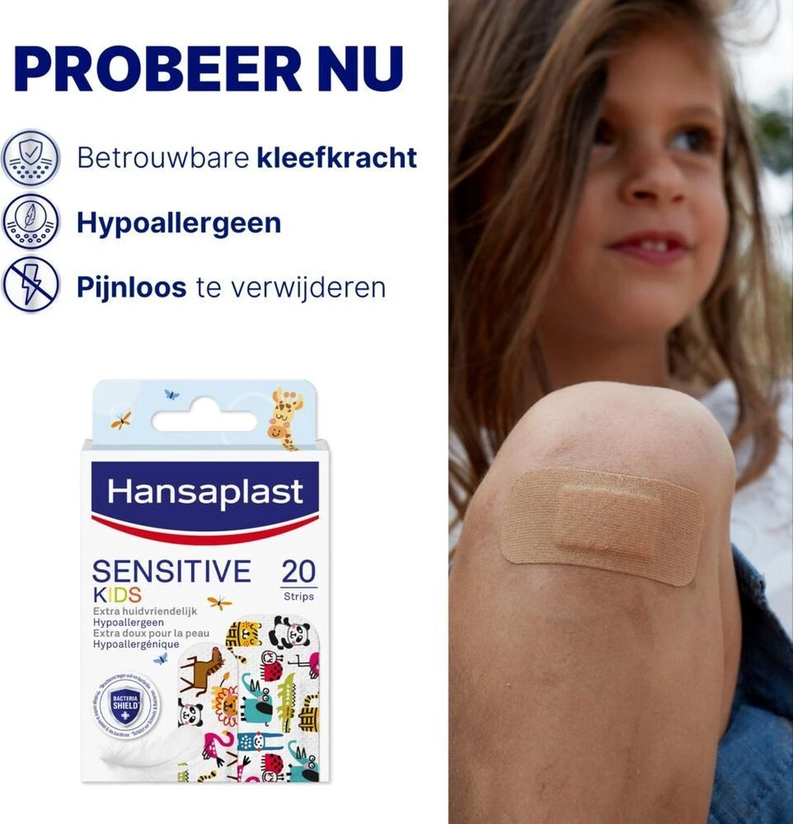 Hansaplast - Sensitive Kids Pleisters - 20 Strips 3 Hansaplast - Sensitive Kids Pleisters - 20 Strips - Afbeelding 3