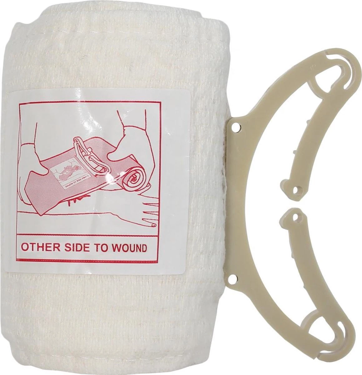 Emergency Bandage 10cm - Traumazwachtel 4 Emergency Bandage 10cm - Traumazwachtel - Afbeelding 4
