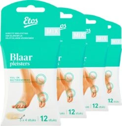 Etos Blaarpleister Mix - 48 Blarenpleisters (4 X 12)