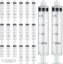 ESSIBLE Spuit - Spuiten - Injectiespuit - Doseerspuit - Injectiespuit Zonder Naald - 20ml - 20 Stuks