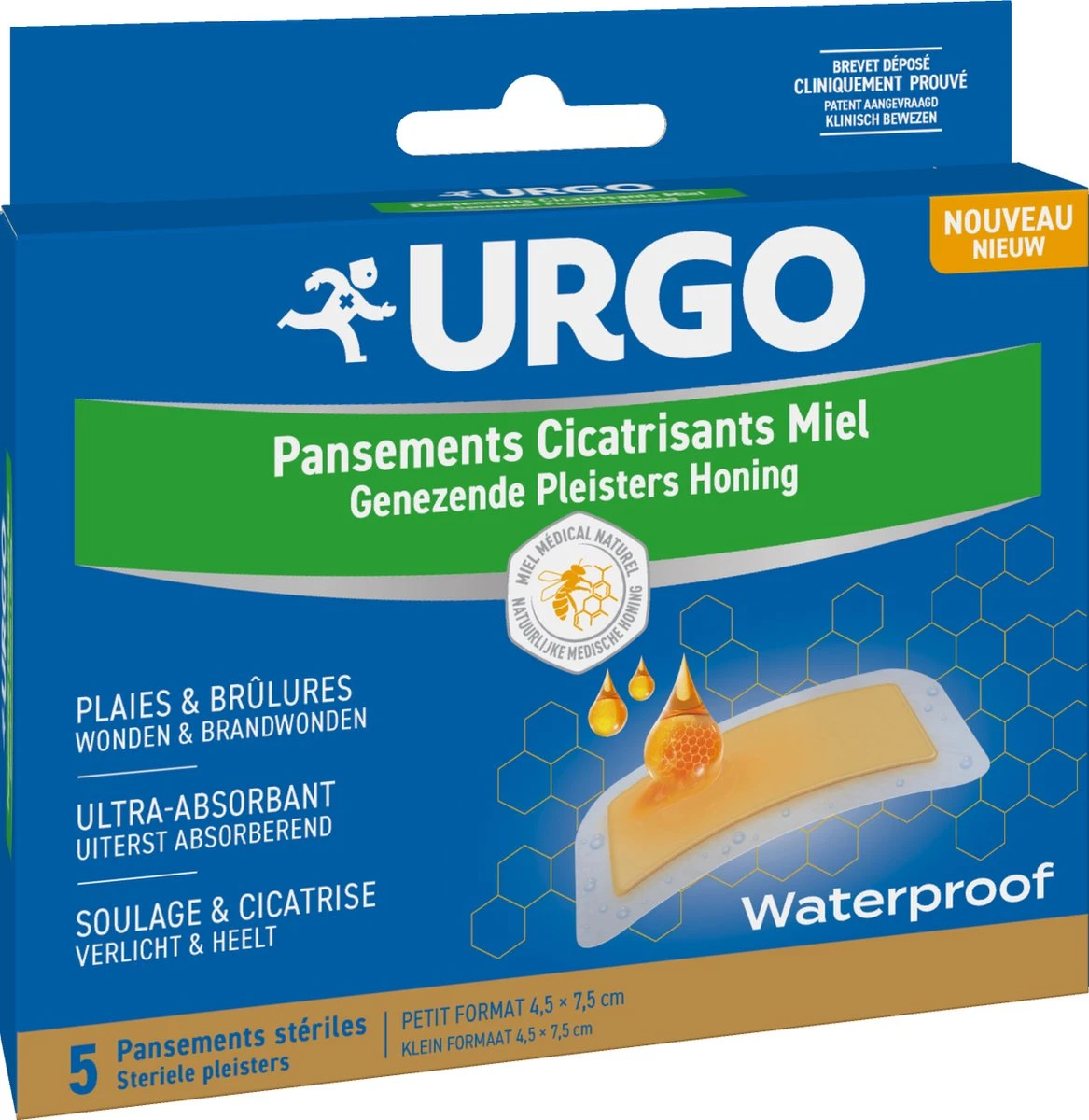 Urgo Genezende Honingpleisters - Waterproof - Natuurlijke Honig - 5 Stuks 2 Urgo Genezende Honingpleisters - Waterproof - Natuurlijke Honig - 5 Stuks - Afbeelding 2