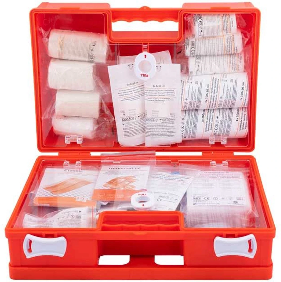 Grote Ehbo Koffer - Oranje- Met Wandhouder - Dubbelvaks - Ehbo Doos - Ehbo Kit - Ehbo Opbergbox - Ehbo Set - Verbanddoos Voor Thuis - Verbandtrommel - Verbanddoos Voor Auto 2 Grote Ehbo Koffer - Oranje- Met Wandhouder - Dubbelvaks - Ehbo Doos - Ehbo Kit - Ehbo Opbergbox - Ehbo Set - Verbanddoos Voor Thuis - Verbandtrommel - Verbanddoos Voor Auto - Afbeelding 2