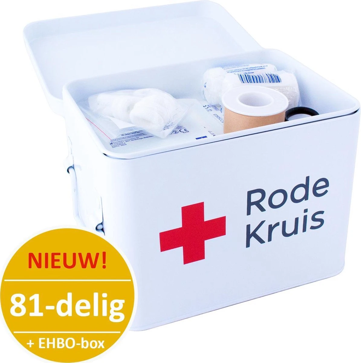 Rode Kruis - EHBO-box - 'In En Om Het Huis' - Eerste Hulp Kit: 82-delig 9 Rode Kruis - EHBO-box - 'In En Om Het Huis' - Eerste Hulp Kit: 82-delig - Afbeelding 9