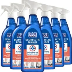 Blue Wonder Desinfectie-reiniger Spray Voordeelverpakking - 6 X 750 Ml Flessen