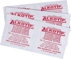 Alcoholdoekje Alkotip 100+5 6 Alcoholdoekje Alkotip 100+5 -Winkel Voor Ehbo-Apparatuur 1200x1003
