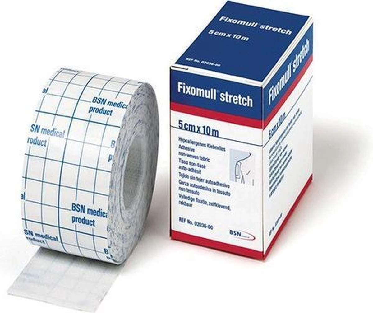 BSN Fixomull Stretch - 10 M X 5 Cm 3 BSN Fixomull Stretch - 10 M X 5 Cm - Afbeelding 3