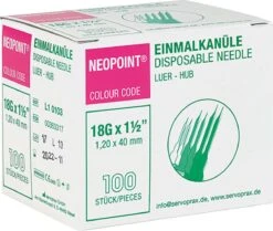 Neopoint Naalden Nr. 20 Grijs 0,40 X 12mm 100 St -Winkel Voor Ehbo-Apparatuur 1200x1013