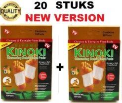 NEW GOLD Detox Voetpleisters Set 20 Stuks Bekend Van TV | Helpt Tegen Depressie, Futloosheid, Irritatie, Gewichtstoename En Meer Lichamelijke Klachten | Voetenpads Ontgiften Het Lichaam | Ontgiftende Voeten Pleisters | Voet Pads | Voetenpleisters