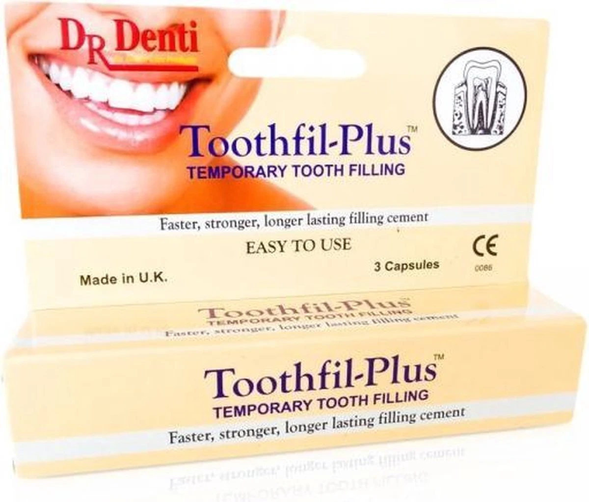Noodvulling Toothfil-Plus Van Dr. Denti Extra Sterk 2 Noodvulling Toothfil-Plus Van Dr. Denti Extra Sterk - Afbeelding 2