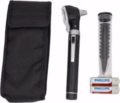 Otoscoop - Zwarte Fiber Otoscoop - Geneeskunde - Diagnostiek - Oorkijker - Mast Medical