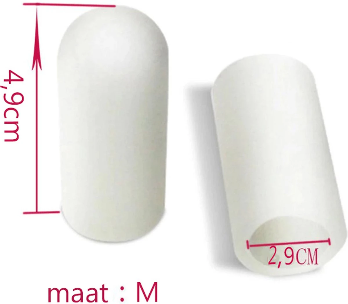 Comfort – Teen Beschermhoes – Grote Teen – 2 Stuks - Medium 3 Comfort – Teen Beschermhoes – Grote Teen – 2 Stuks - Medium - Afbeelding 3