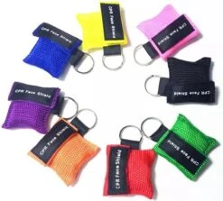 Kiss Of Life Sleutelhanger - Beademingsdoekje - Reanimatiemasker | CPR Face Shield - Veilig Beademen | EHBO - BHV - Eerste Hulp