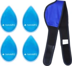 Navaris Hot & Cold Pack - Herbruikbaar Koud En Warm Kompres - Verkoelende En Verwarmende Band - Voor Gezicht, Voorhoofd En Lichaam