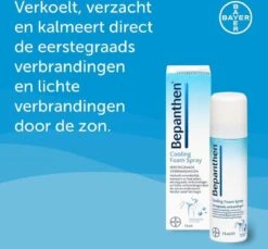 Bepanthen Cooling Foam Spray Bij Eerstegraads Verbranding En Lichte Verbranding Door De Zon (aftersun), 75 Ml -Winkel Voor Ehbo-Apparatuur 1200x1112 2