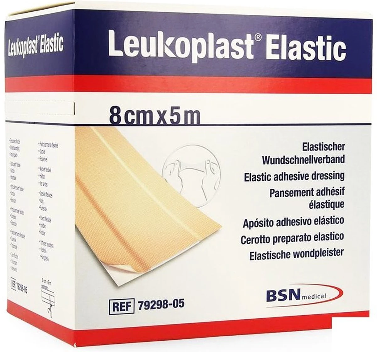 Leukoplast Elastic Pleister 500x8cm - 7929805 1 Leukoplast Elastic Pleister 500x8cm - 7929805