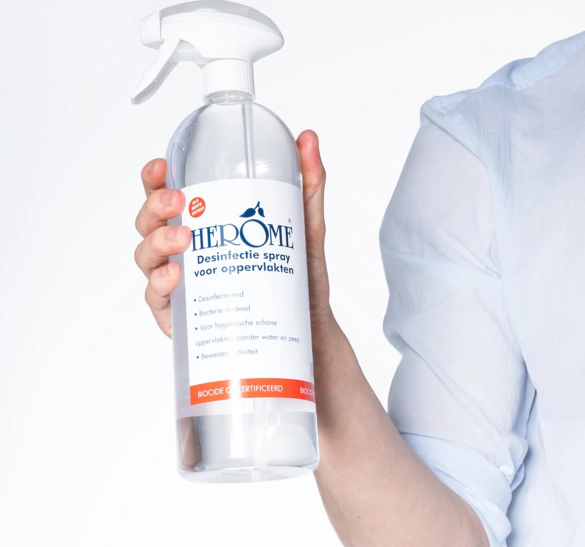 Herome Direct Desinfect Desinfectiespray - Desinfecterende Spray Met 80% Alcohol - Om Oppervlakten Te Desinfecteren - 1000ml. 2 Herome Direct Desinfect Desinfectiespray - Desinfecterende Spray Met 80% Alcohol - Om Oppervlakten Te Desinfecteren - 1000ml. - Afbeelding 2