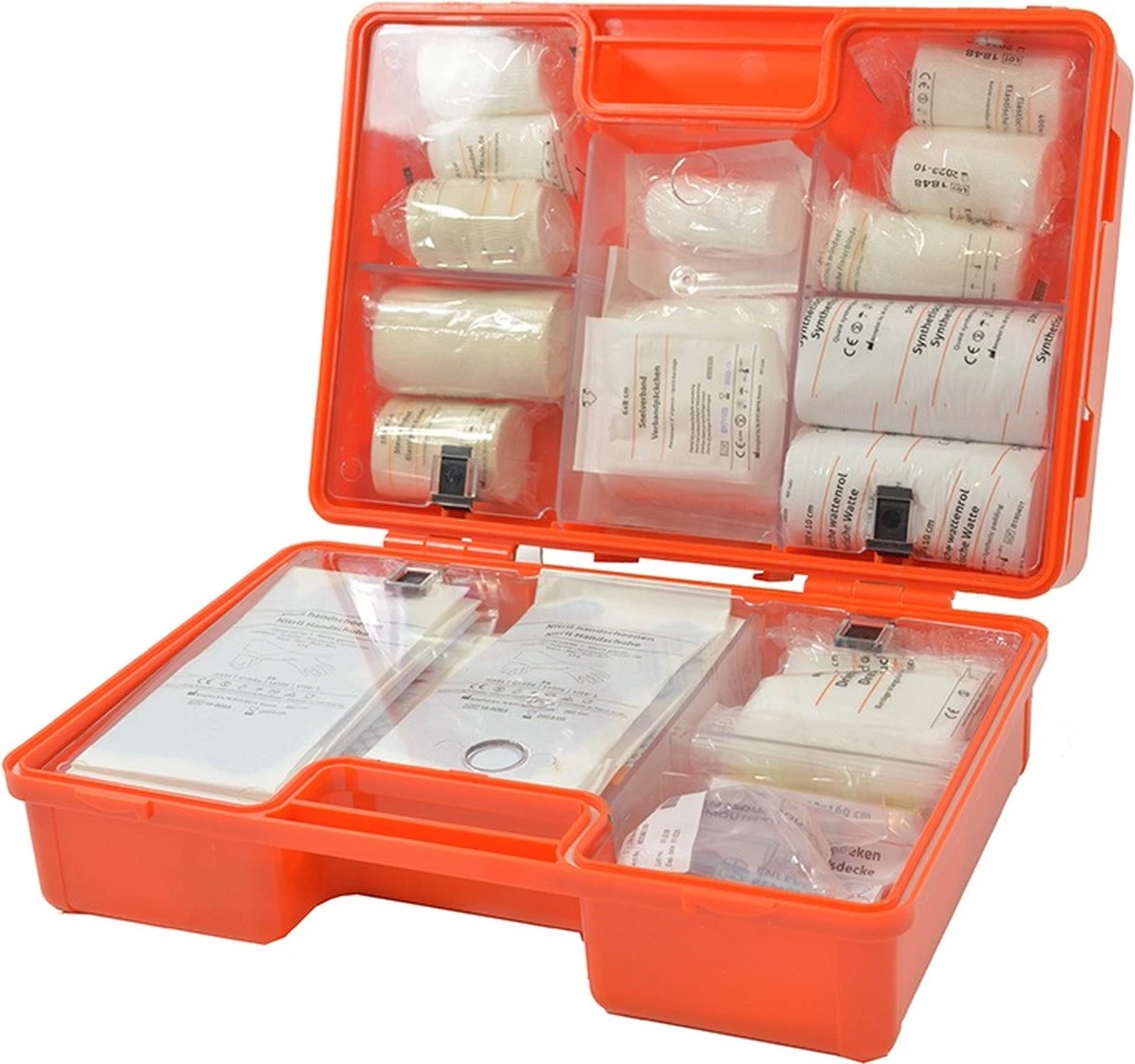 Carpoint Ehbo Koffer - Oranje- Met Wandhouder - Dubbelvaks 4 Carpoint Ehbo Koffer - Oranje- Met Wandhouder - Dubbelvaks - Afbeelding 4