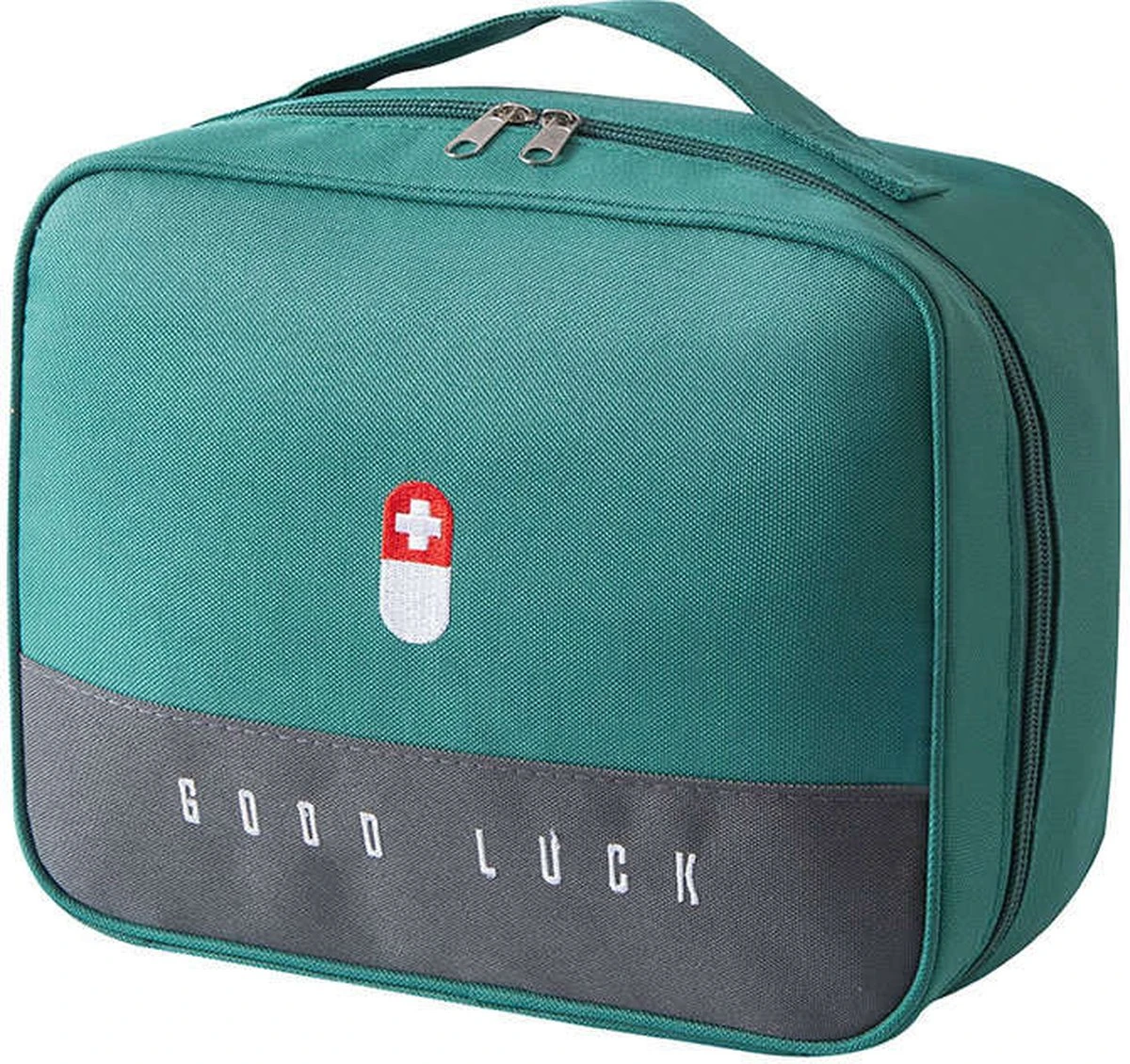 Good Luck EHBO-tas - EHBO-tas - Toilettas - Groen - Waterdicht - Multifunctioneel - Draagbaar 1 Good Luck EHBO-tas - EHBO-tas - Toilettas - Groen - Waterdicht - Multifunctioneel - Draagbaar