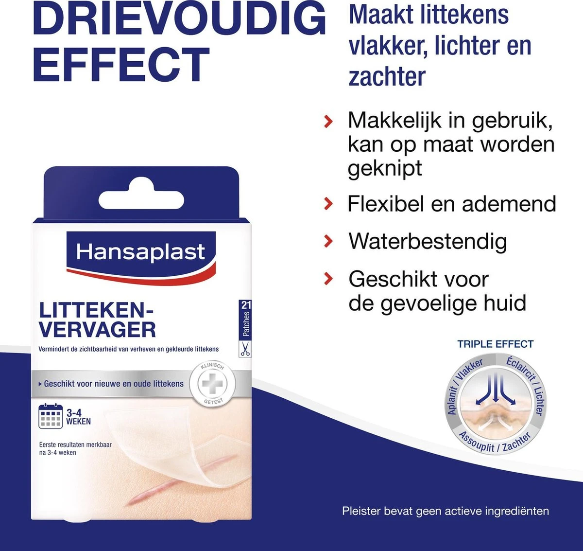 Hansaplast Littekenvervager - Vermindert Zichtbaarheid Van Littekens - 21 Stuks 5 Hansaplast Littekenvervager - Vermindert Zichtbaarheid Van Littekens - 21 Stuks - Afbeelding 5