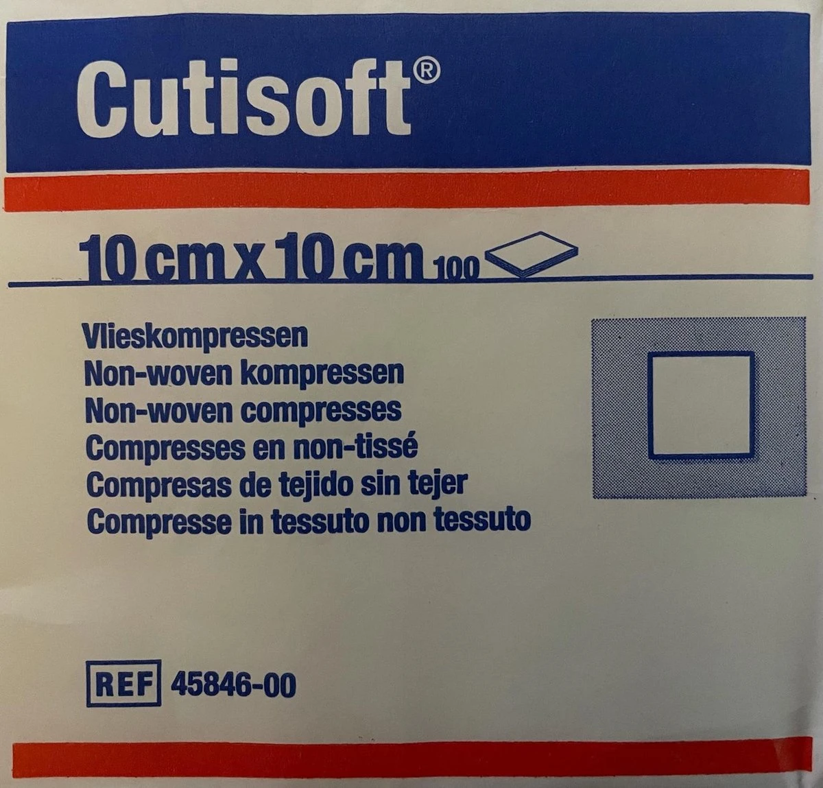 BSN Cutisoft N/S 10X10Cm 45846 3 BSN Cutisoft N/S 10X10Cm 45846 - Afbeelding 3