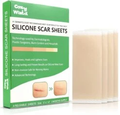 Cozy World - Littekenvervager - Verminderd Zichtbaarheid Van Littekens - Herbruikbaar - Litteken Pleister - Verwijderaar - Siliconen - Striae - Striemen