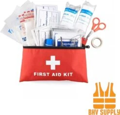 BHVsupply™ - EHBO Kit - EHBO - 39 Delige EHBO Set - EHBO Kit Auto - Reis Kit - Verbanddoos - Eerste Hulp - Outdoor - Reisformaat Compact - Verband - Schaar - Alcohol Pads - Tourniquet - Tape - Veiligheidsspeld