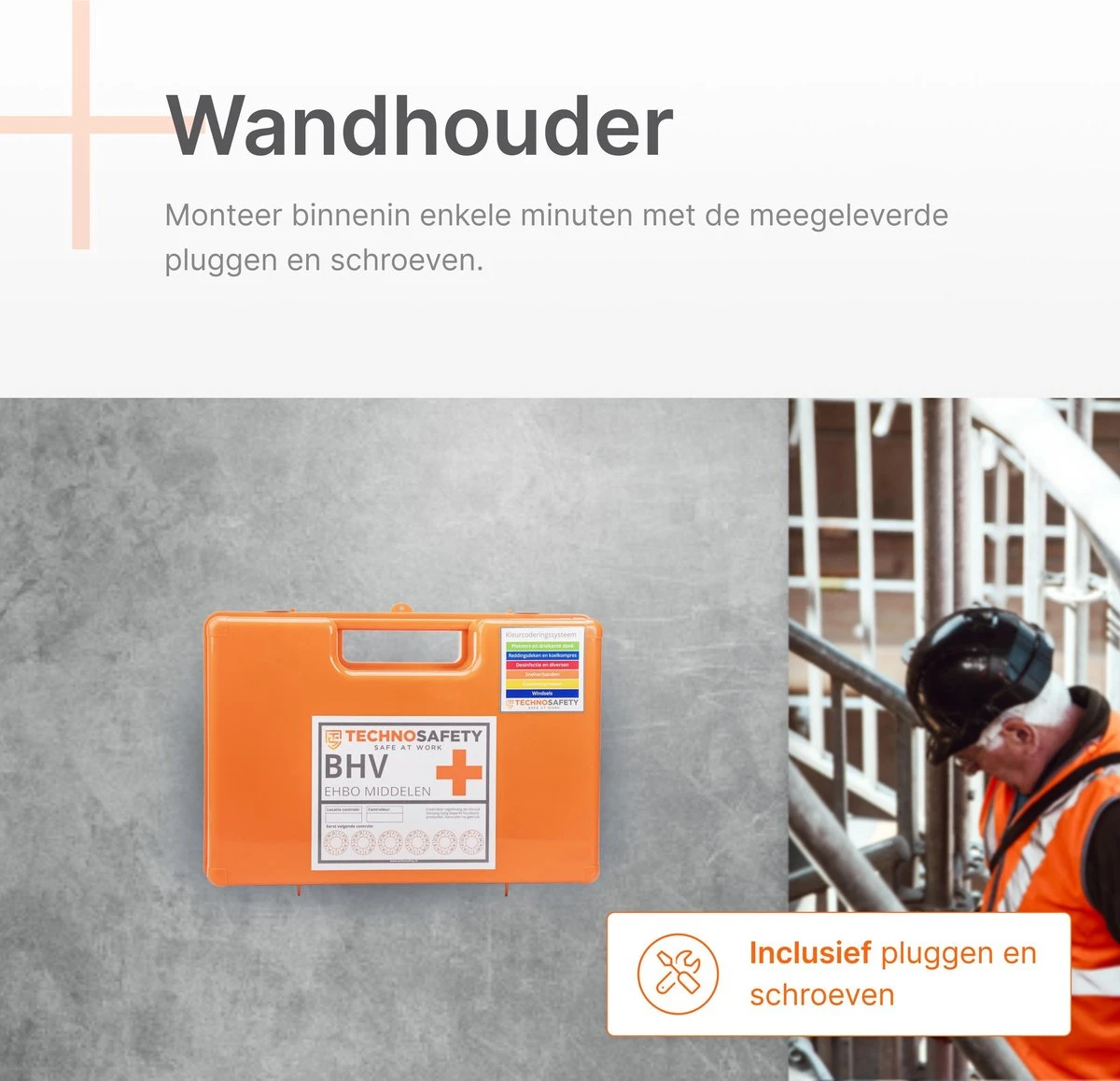 Technosafety EHBO Verbandkoffer - DIN13157-2021 Goedgekeurd - Verbanddoos BHV - Incl. Wandhouder En Bevestigingsmateriaal 6 Technosafety EHBO Verbandkoffer - DIN13157-2021 Goedgekeurd - Verbanddoos BHV - Incl. Wandhouder En Bevestigingsmateriaal - Afbeelding 6