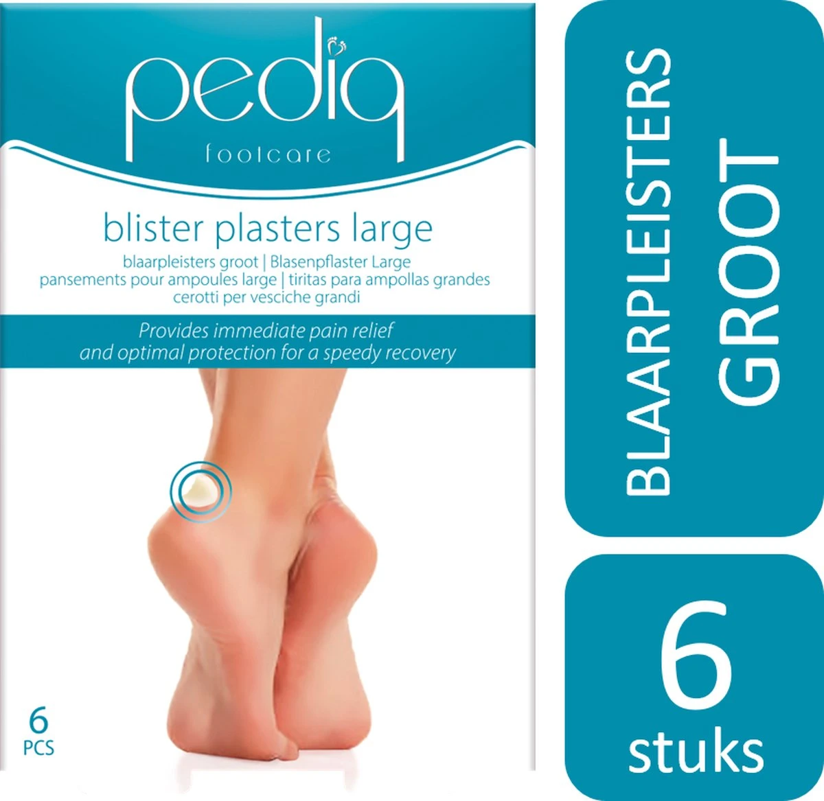 Pediq Blaarpleisters Groot - Blaren (6 Stuks) 1 Pediq Blaarpleisters Groot - Blaren (6 Stuks)