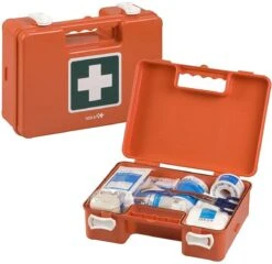 Heka Verbandkoffer Minimulti BHV | Inclusief Wandbeugel | 61 Producten | Eerste Hulp - Koffer - EHBO - Verbanddoos | Bedrijven - BHV - Kleinere Bedrijven - Werkbus |