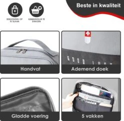Good Luck EHBO-tas - EHBO-tas - Toilettas - Grijs - Waterdicht - Multifunctioneel - Draagbaar 10 Good Luck EHBO-tas - EHBO-tas - Toilettas - Grijs - Waterdicht - Multifunctioneel - Draagbaar -Winkel Voor Ehbo-Apparatuur 1200x1170 2