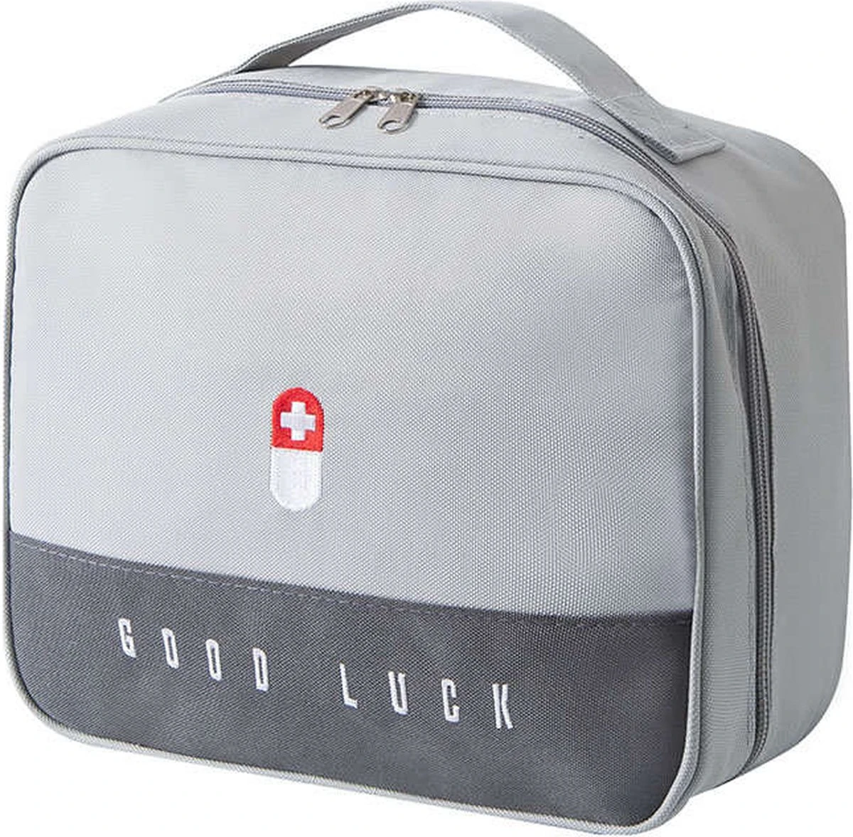 Good Luck EHBO-tas - EHBO-tas - Toilettas - Grijs - Waterdicht - Multifunctioneel - Draagbaar 1 Good Luck EHBO-tas - EHBO-tas - Toilettas - Grijs - Waterdicht - Multifunctioneel - Draagbaar