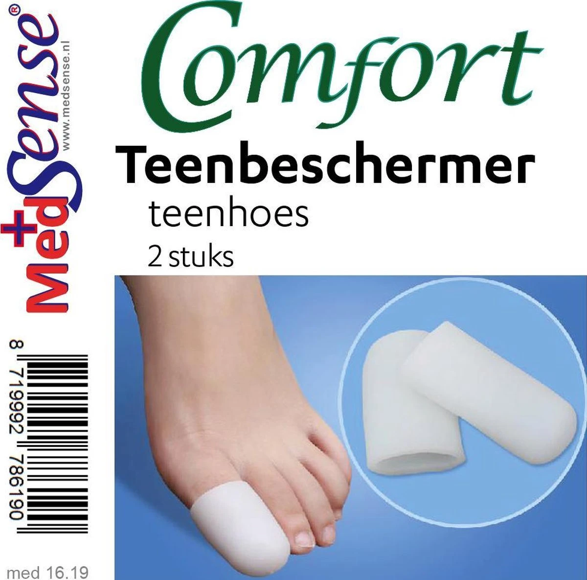Comfort – Teen Beschermhoes – Grote Teen – 2 Stuks - Medium 1 Comfort – Teen Beschermhoes – Grote Teen – 2 Stuks - Medium