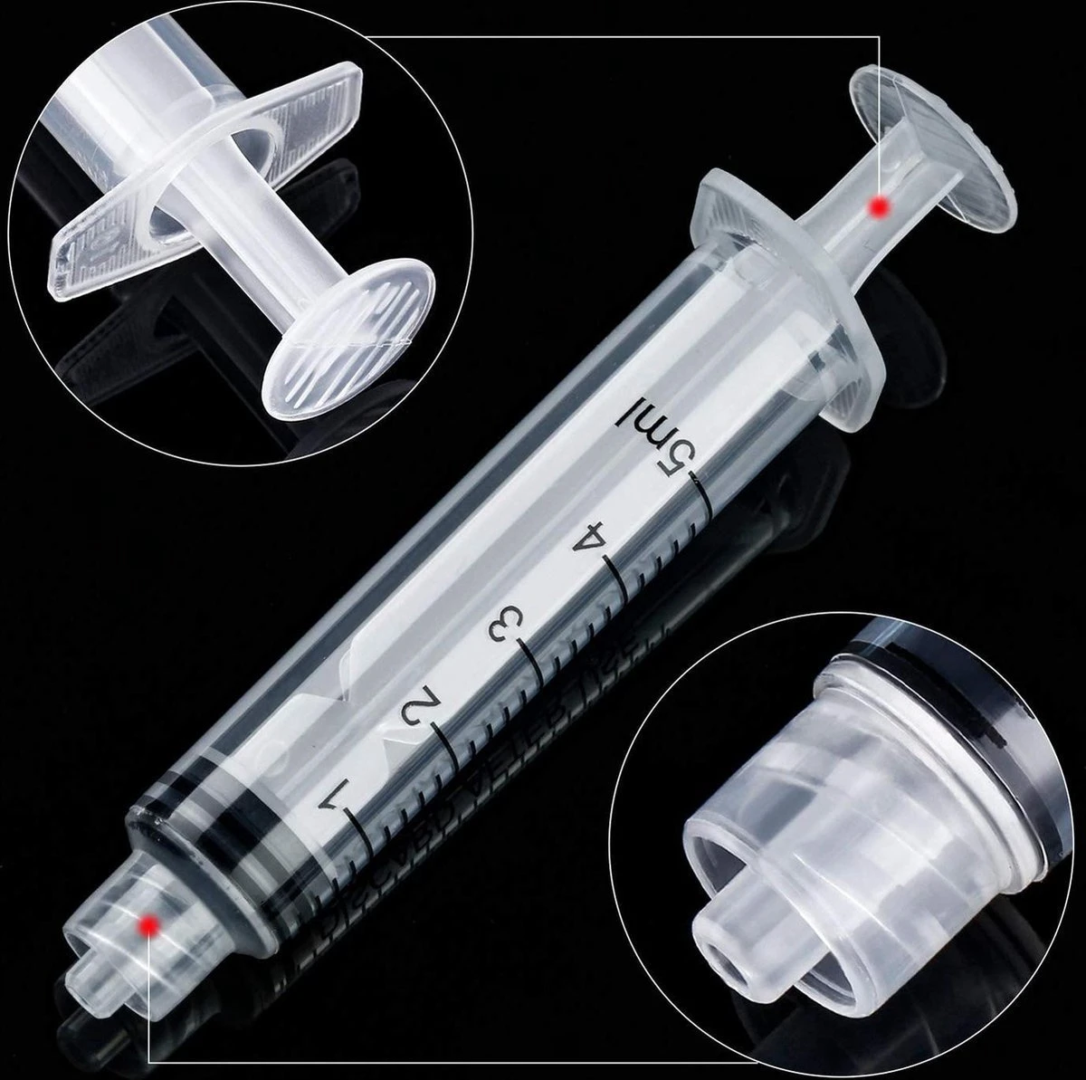 ESSIBLE Spuit - Spuiten - Injectiespuit - Doseerspuit - Injectiespuit Zonder Naald - 5ml - 20 Stuks 4 ESSIBLE Spuit - Spuiten - Injectiespuit - Doseerspuit - Injectiespuit Zonder Naald - 5ml - 20 Stuks - Afbeelding 4