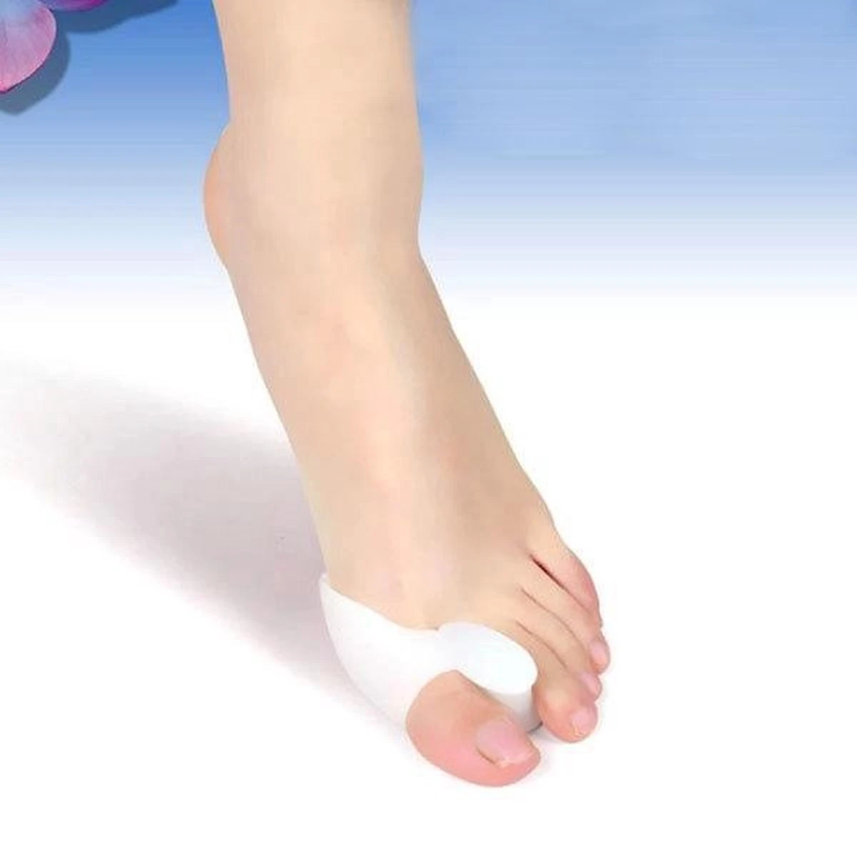 Hallux Valgus Siliconen Teencorrector/Spreider En Beschermer Grote Teen (Per Paar) 4 Hallux Valgus Siliconen Teencorrector/Spreider En Beschermer Grote Teen (Per Paar) - Afbeelding 4